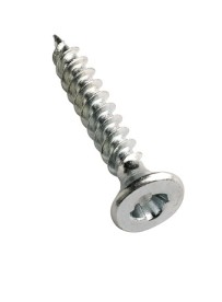 SECURITY WOODSCREW CSK ZINC 6G X 3/4 ONE WAY POZI (PZ2)